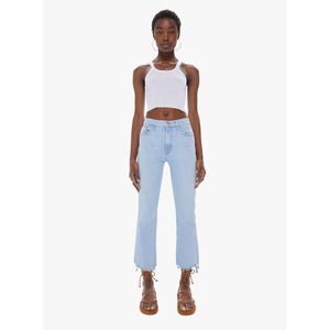 NWT MOTHER The Insider Crop Step Chew Mentally Elsewhere Distressed Size 24